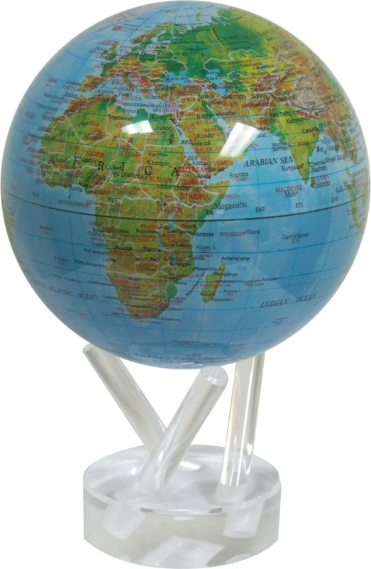 Глобус МОБИЛЕ d12 см с общегеографической картой Мира, с меридианами