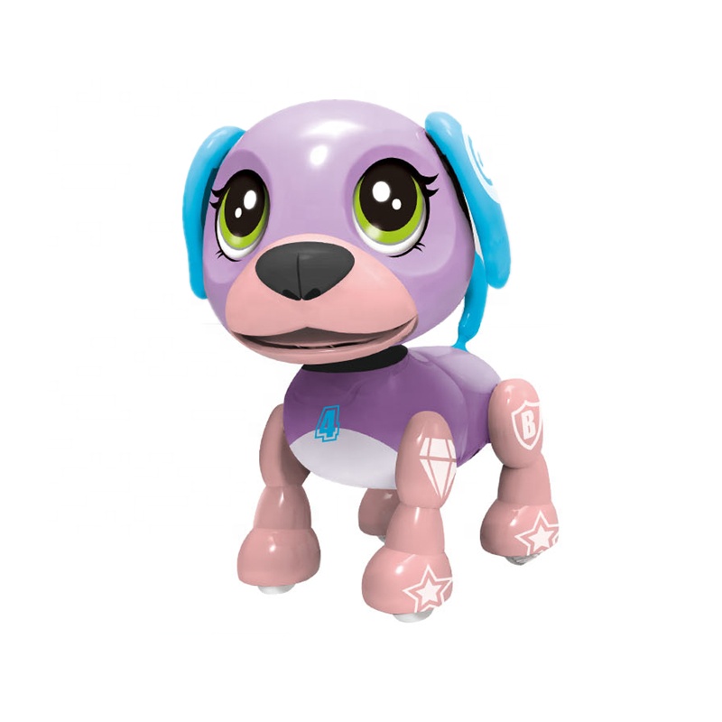 Интерактивный робот щенок, фиолетовый