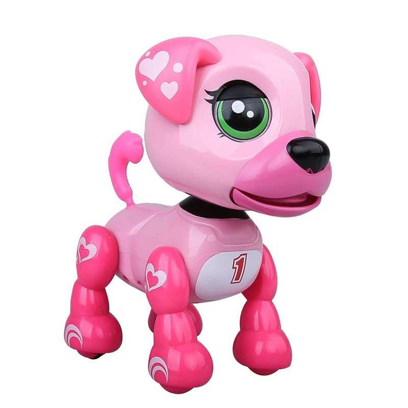 Интерактивный робот щенок, розовый