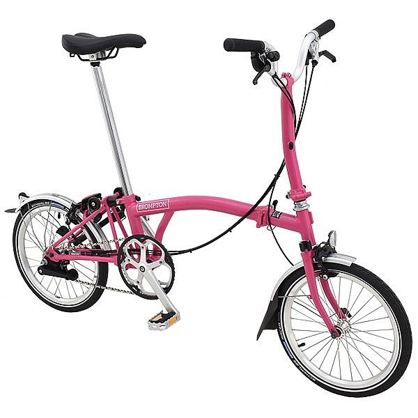 Складной велосипед Brompton H3L, цвет: Hot Pink (ярко розовый)