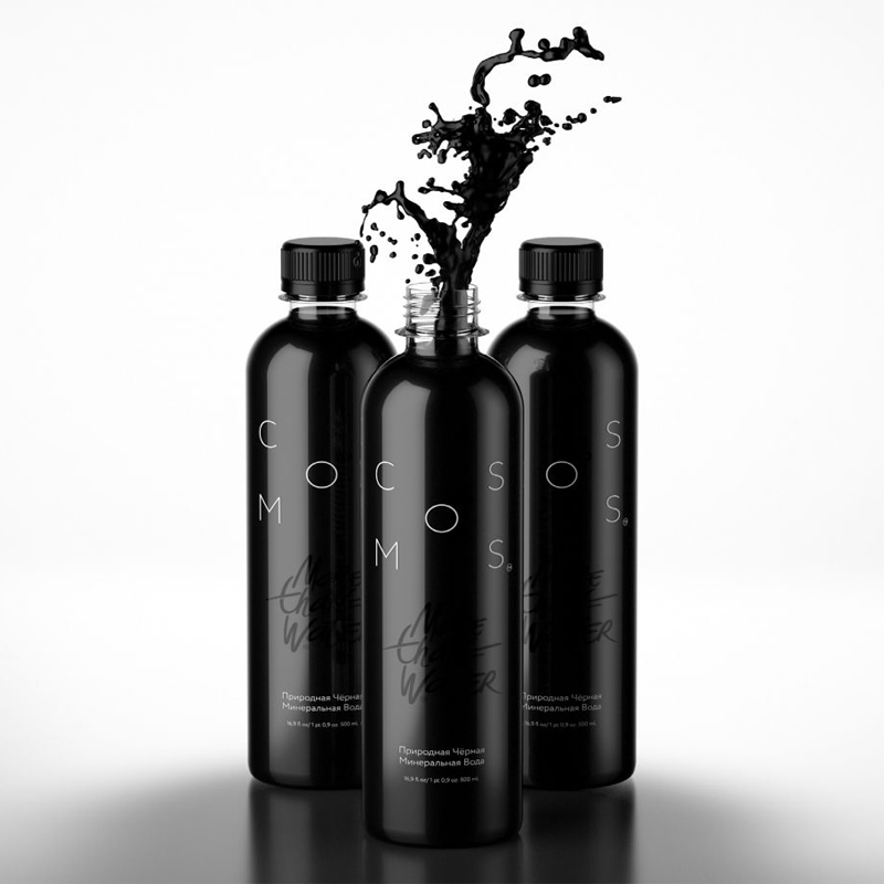 Натуральная черная DETOX вода COSMOS ( 0.5 л )