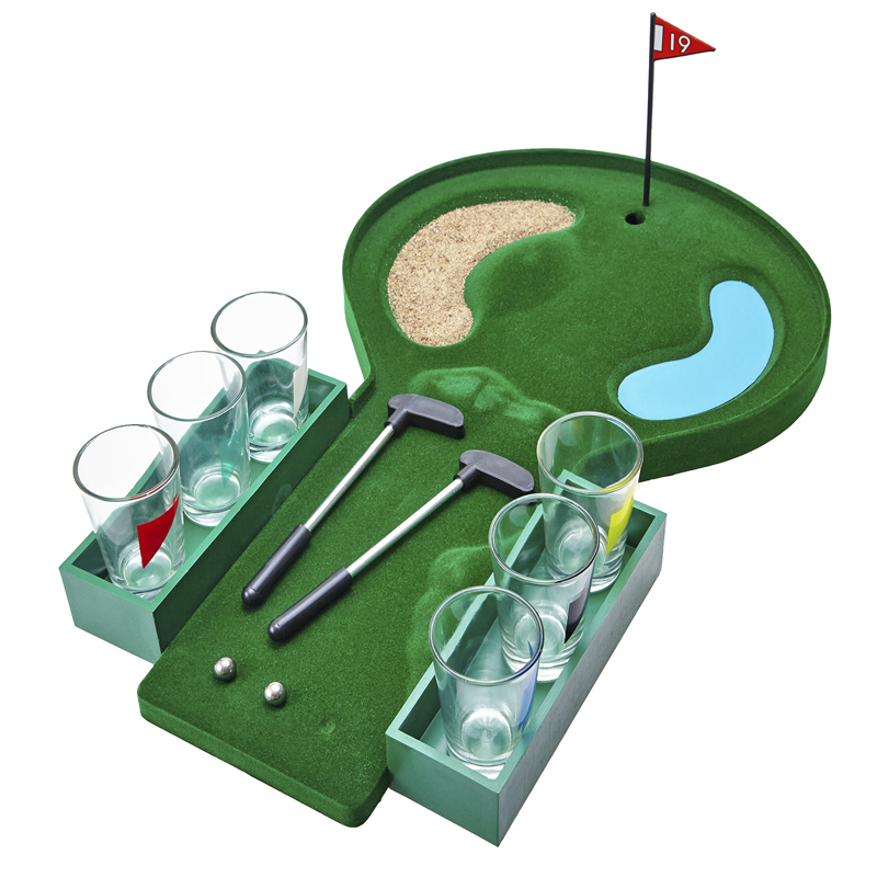 Пьяный гольф со стопками