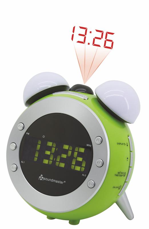 Радио-Будильник-Часы с проекцией (зеленый)
