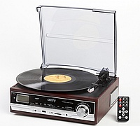 Ретро проигрыватель винила с usb, sd, mp3, радио и записью
