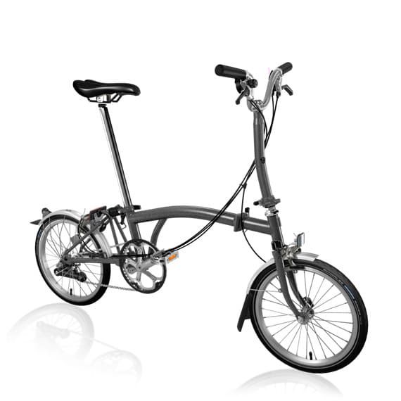 Складной велосипед Brompton H6L, цвет: Metallic Graphite (серый металлик)