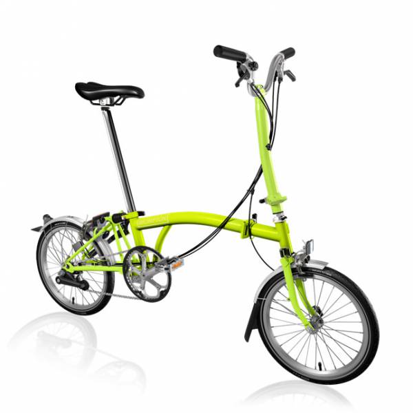 Складной велосипед Brompton H3L, цвет: Lime Green (желто-зеленый)