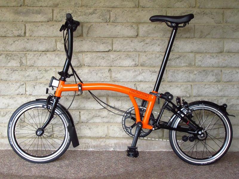 Складной велосипед Brompton S2L Black Edition, Orange ( оранжевый)