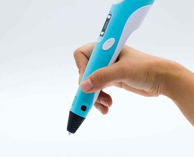 3D ручка Spider Pen LITE с ЖК дисплеем, голубая