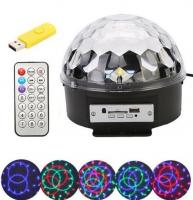 Диско Шар Cristal Magic Ball Light, светодиодный с MP3-плеером и ПДУ.
