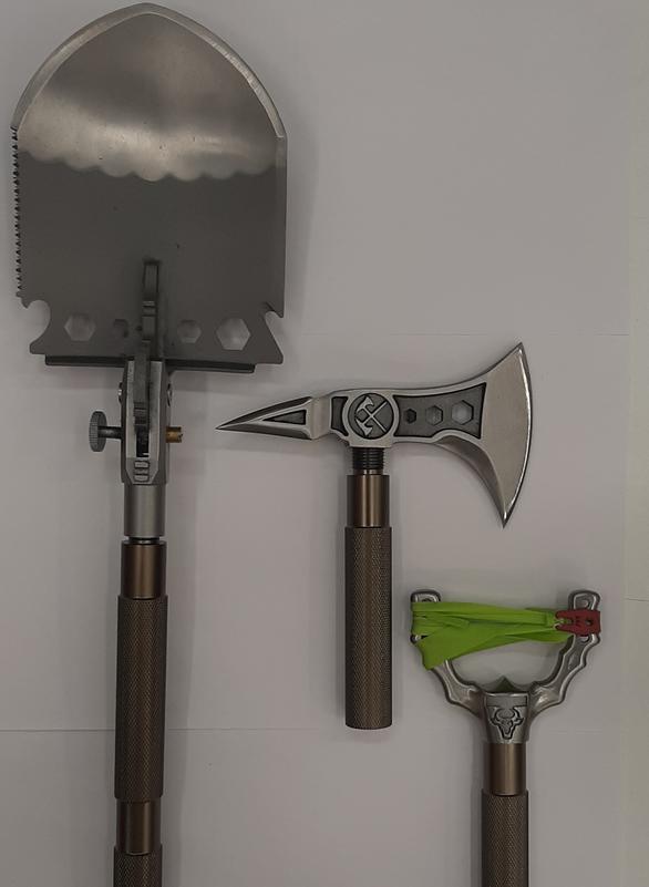 LF8743 Многофункциональный набор лопата, топор и рогатка