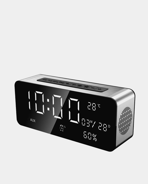 Многофункциональные часы-блютуз колонка, с зеркалом и fm радио