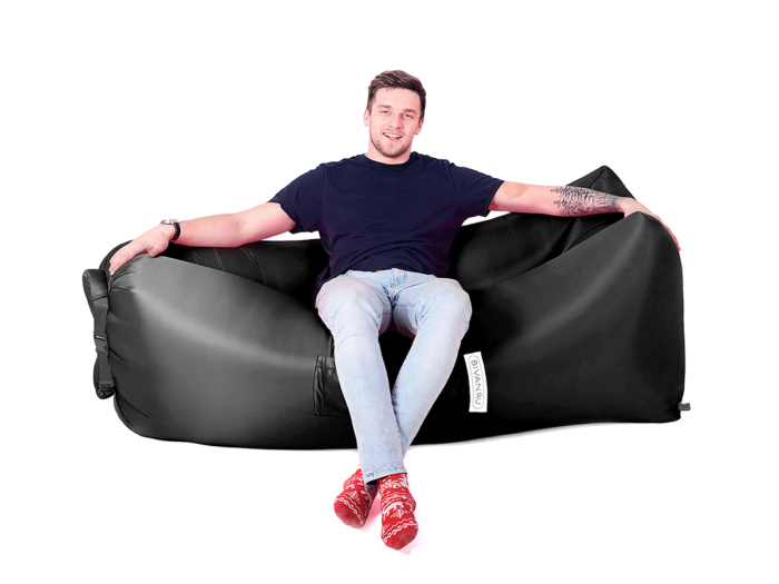 Надувной диван БИВАН 2.0, цвет черный