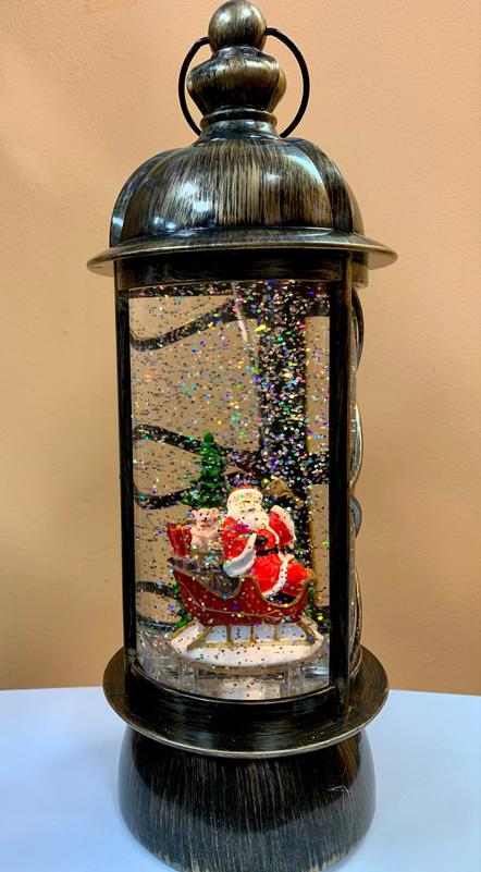 Новогодний декоративный фонарик «Дед мороз»