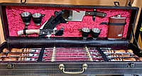 Подарочный шашлычный набор в чемодане на 4 персоны