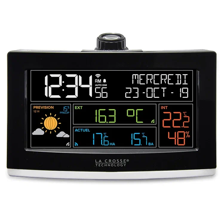 WS6837 WIFI Будильник с проекцией и прогнозом погоды Accuweather