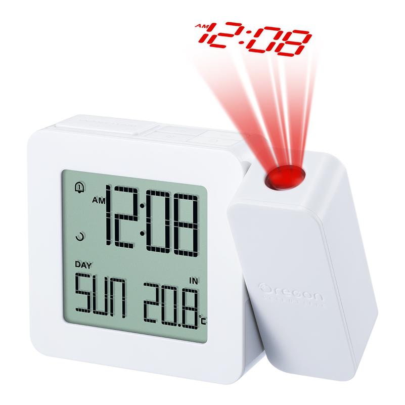 Проекционные часы с термометром Oregon Scientific, (белые)
