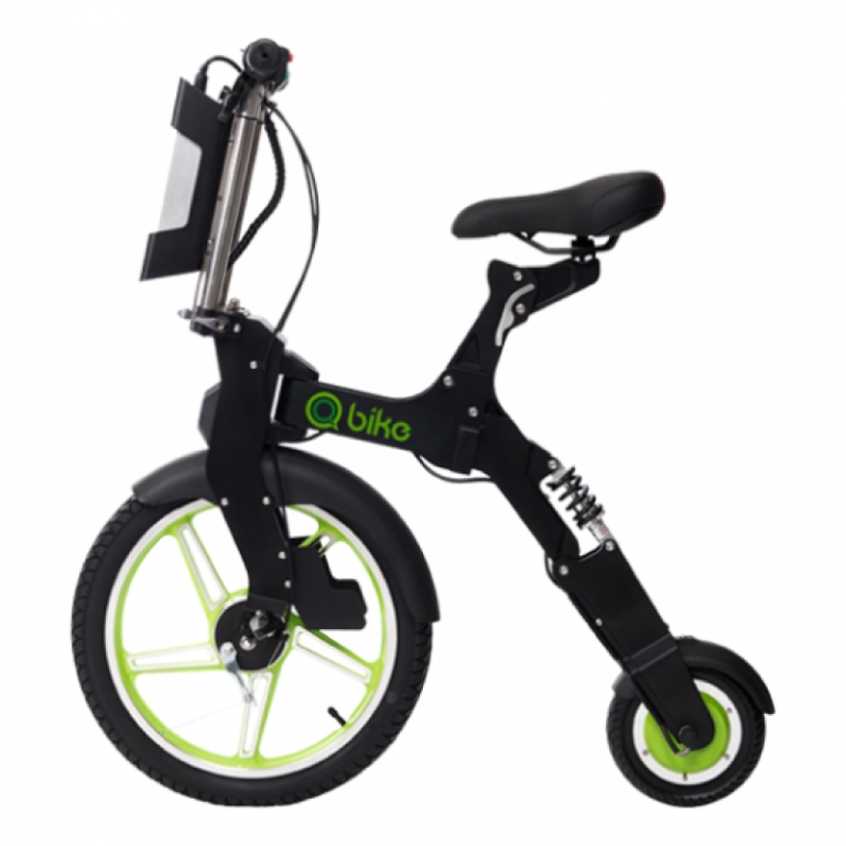 Складной электровелосипед Q-bike (зеленый)