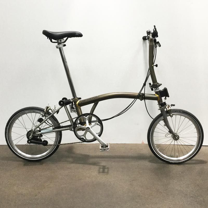 Складной велосипед Brompton H2L цвет: Row Lacquer/ Titanium (состаренная лакировка,титановый)