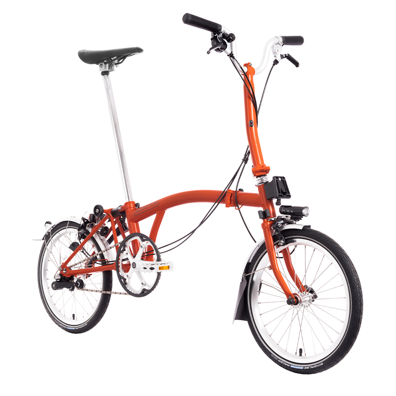 Складной велосипед Brompton M6L, цвет: Orange (оранжевый)
