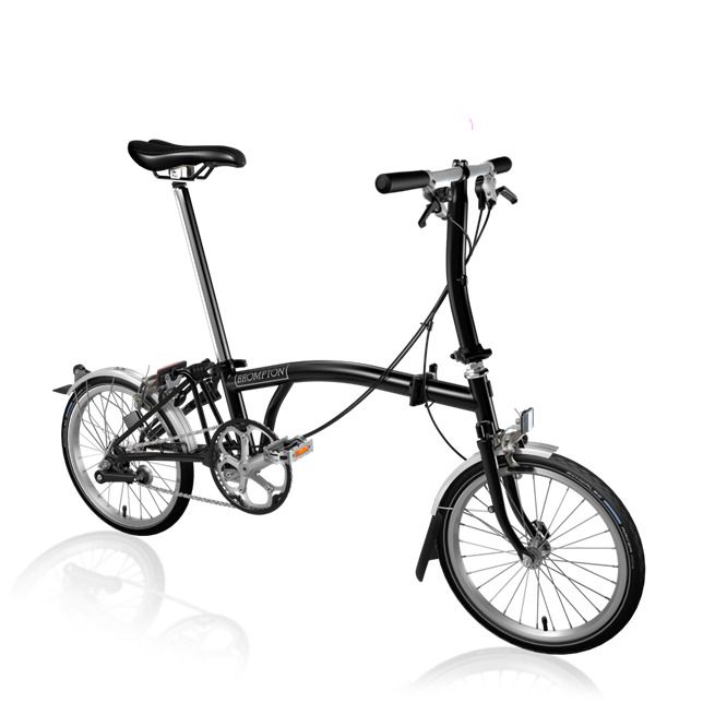 Складной велосипед Brompton S3L, цвет: Black (черный)