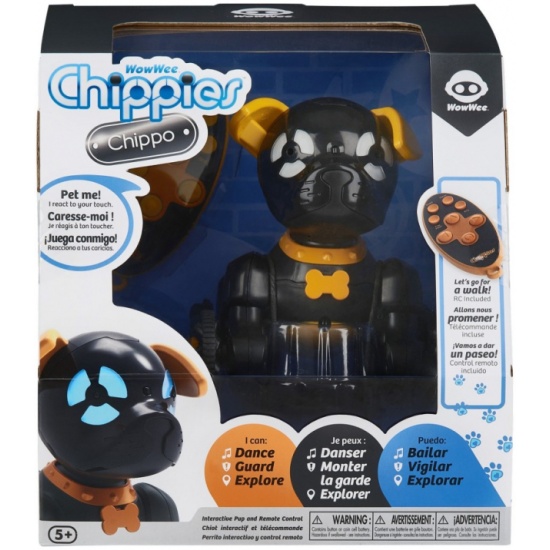 Робот WowWee Собачка «Чиппи» черный